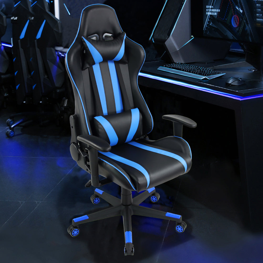 KKTONER Ergonomic Gaming Chair for E-Sport Racing Computer Swivel Height Adjustable Gamer Chair (Blue)