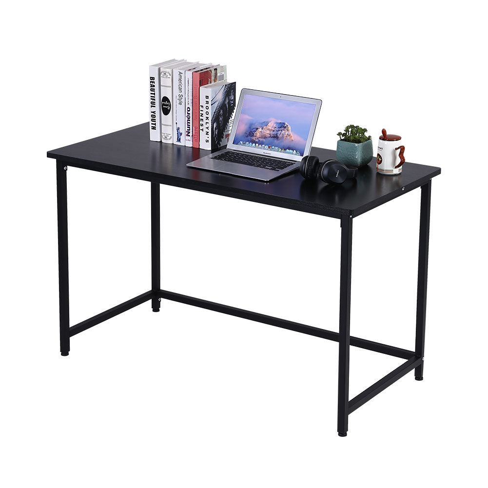 KKTONER Computer Office Desk 47" Modern Simple Computer Table Study Writing Desk Black