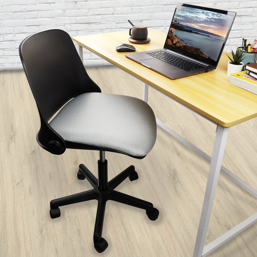 KKTONER Silla de Oficina con Respaldo abatible y cojín de Malla Silla de Escritorio giratoria de Altura Ajustable con Respaldo Negro 