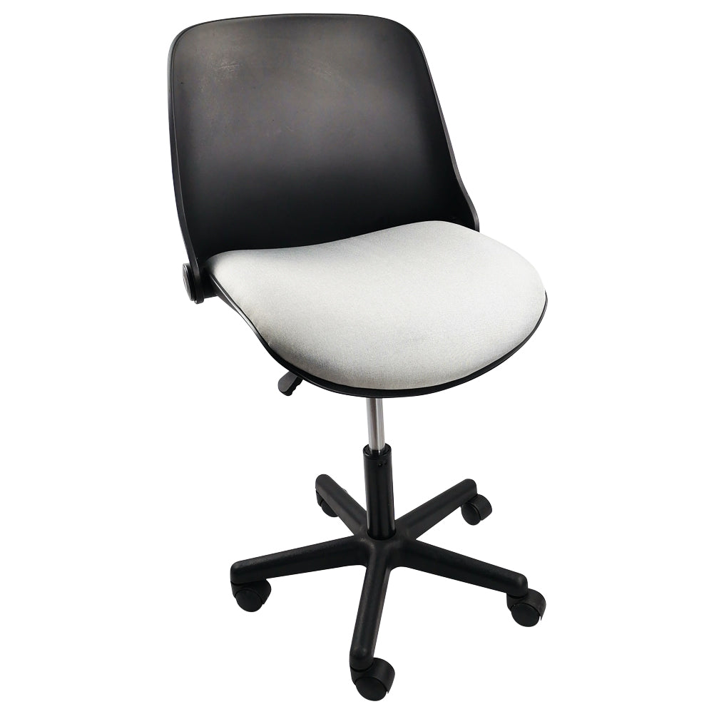 KKTONER Flippable Backrest Office Chair with Mesh Cushion Height Adjustable Swivel Desk Chair with Back Black